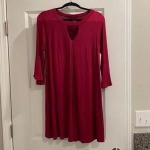 Burgundy dress
